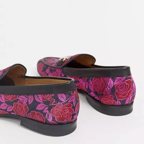 WALK London Jude Bar Loafers in Brocade - Picture 5 of 5